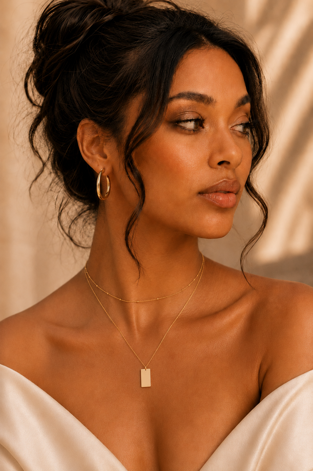 Layered Pearl & Chain Necklace