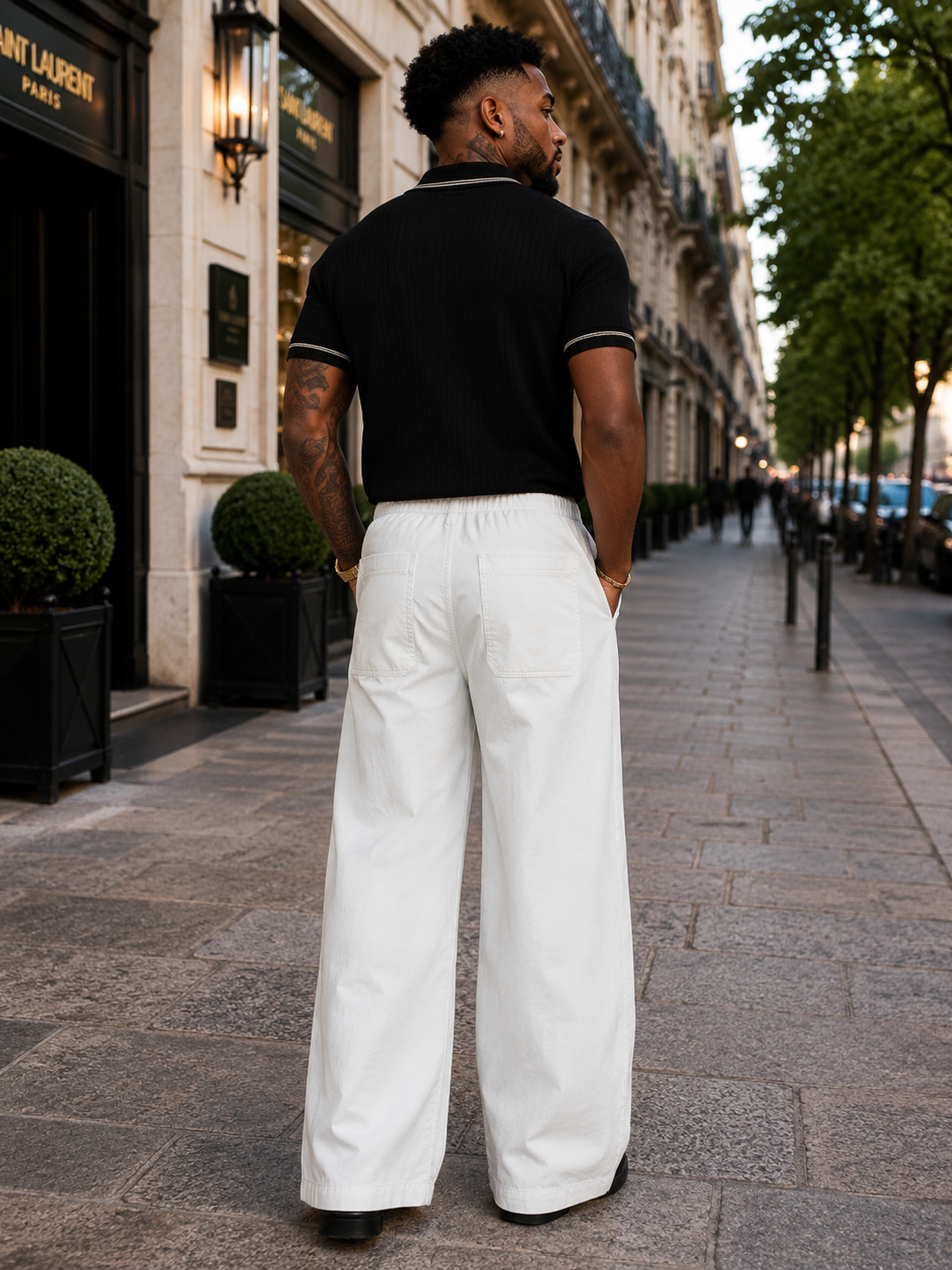 Wide-Leg Cargo Pant