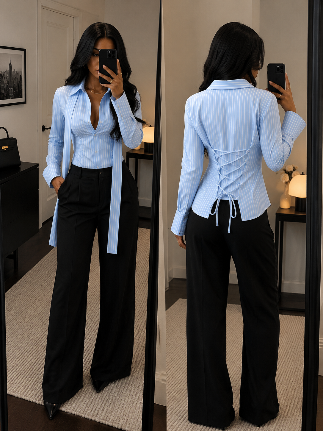Corset Stripe Blouse
