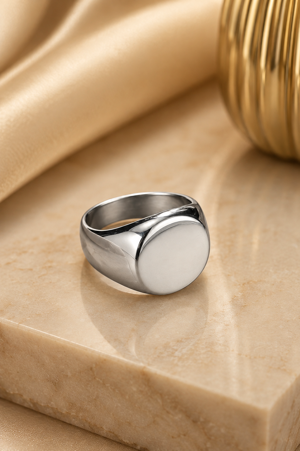 Classic Smooth Signet Ring
