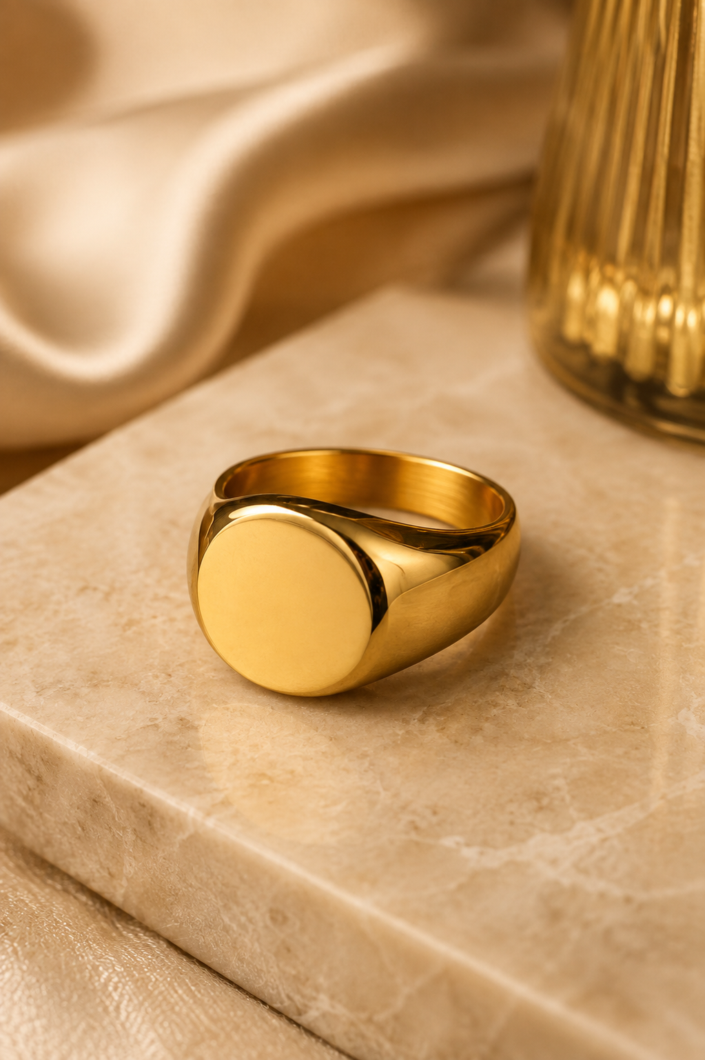 Classic Smooth Signet Ring