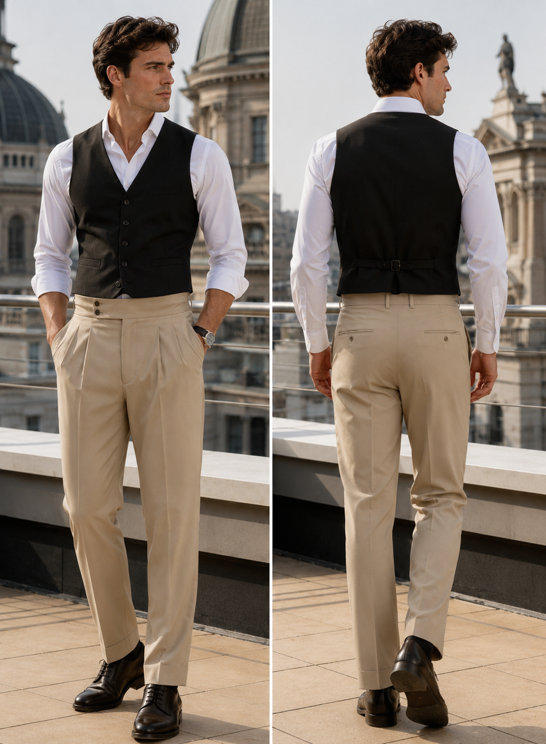 High-Waist Trousers