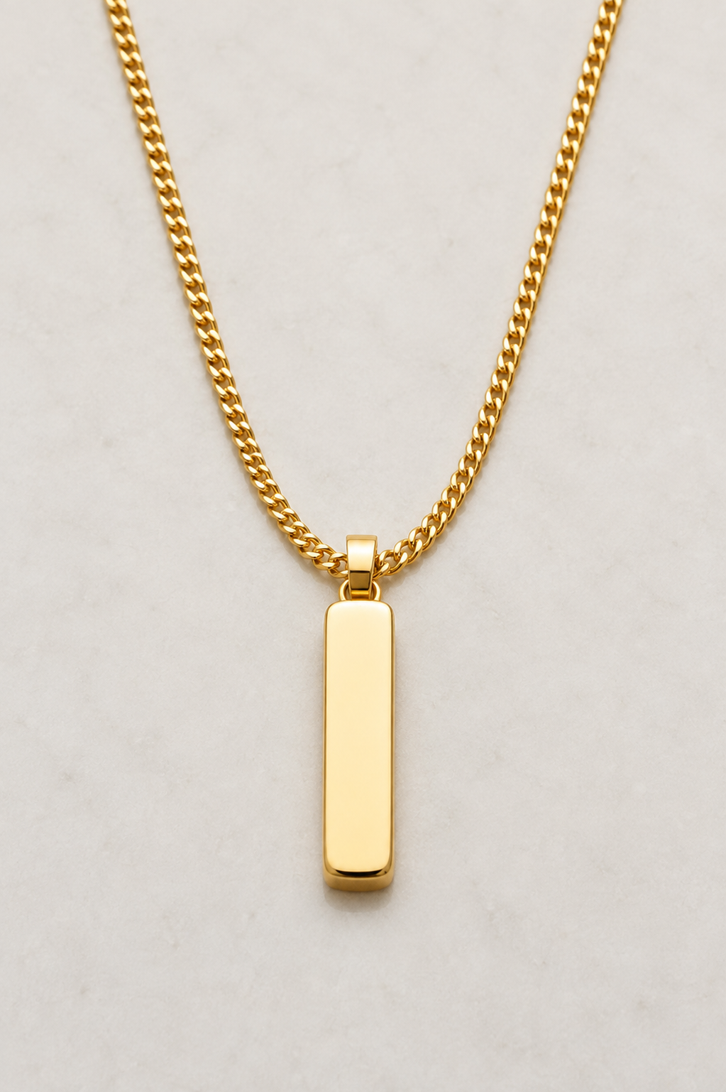 Minimalist Square Pendant Necklace