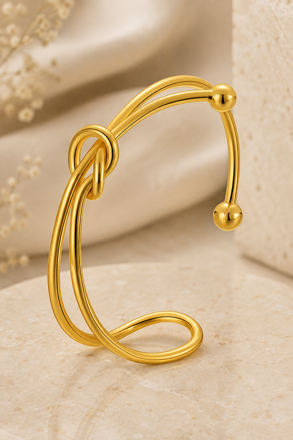 Twisted Knot Cuff Bracelet
