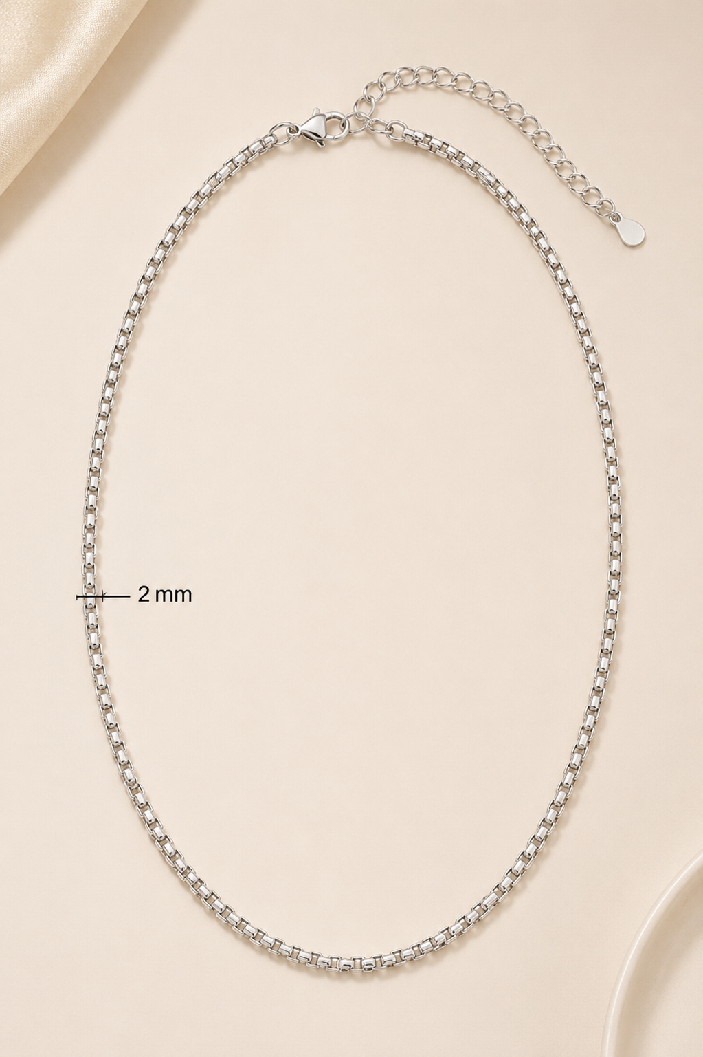 5-Piece Stainless Steel Box Chain Set