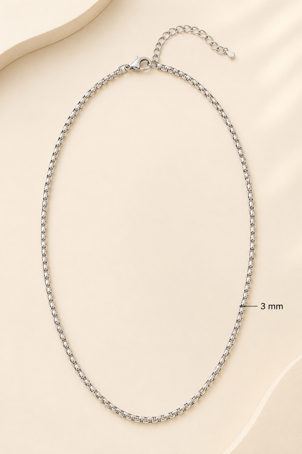 5-Piece Stainless Steel Box Chain Set