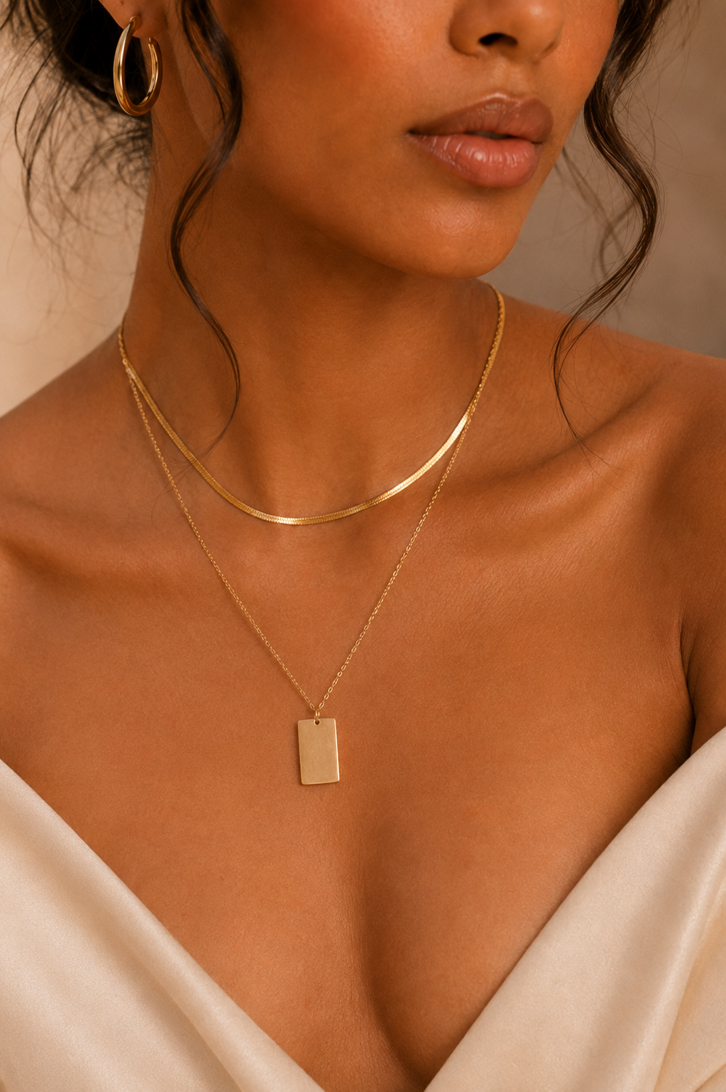 Layered Pearl & Chain Necklace