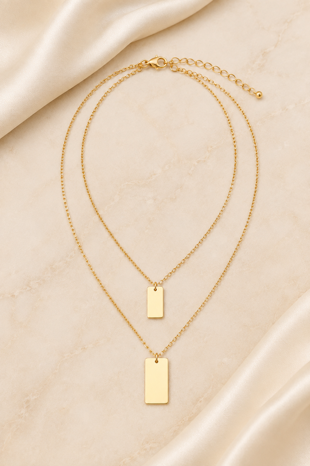 Layered Pearl & Chain Necklace