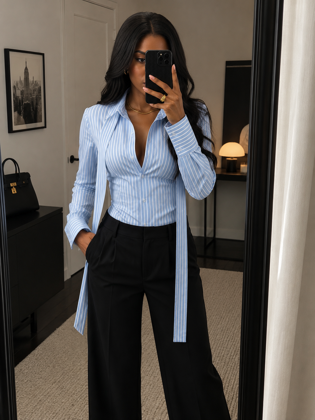 Corset Stripe Blouse