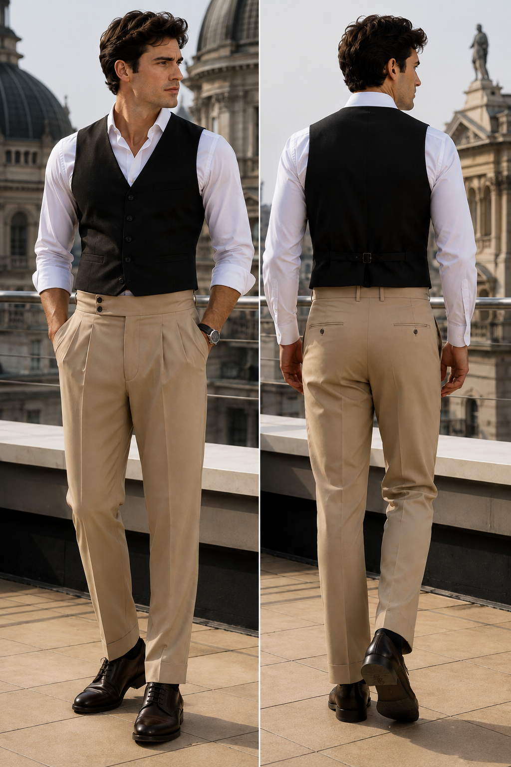 High-Waist Trousers