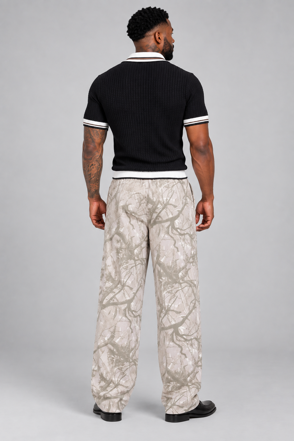 Camouflage Wide-Leg Pants