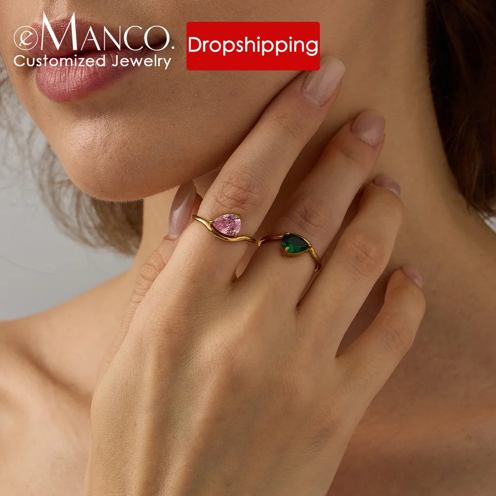 Waterdrop Birthstone Ring