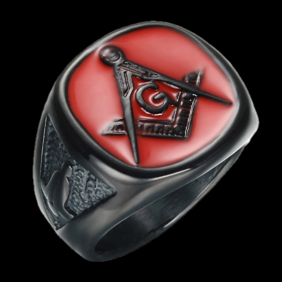 Vintage Freemasonry Rings for Men Stainless Steel Masonic Punk Jewelry Hiphop Mysticism Gift Charm Design Creative Accessories
