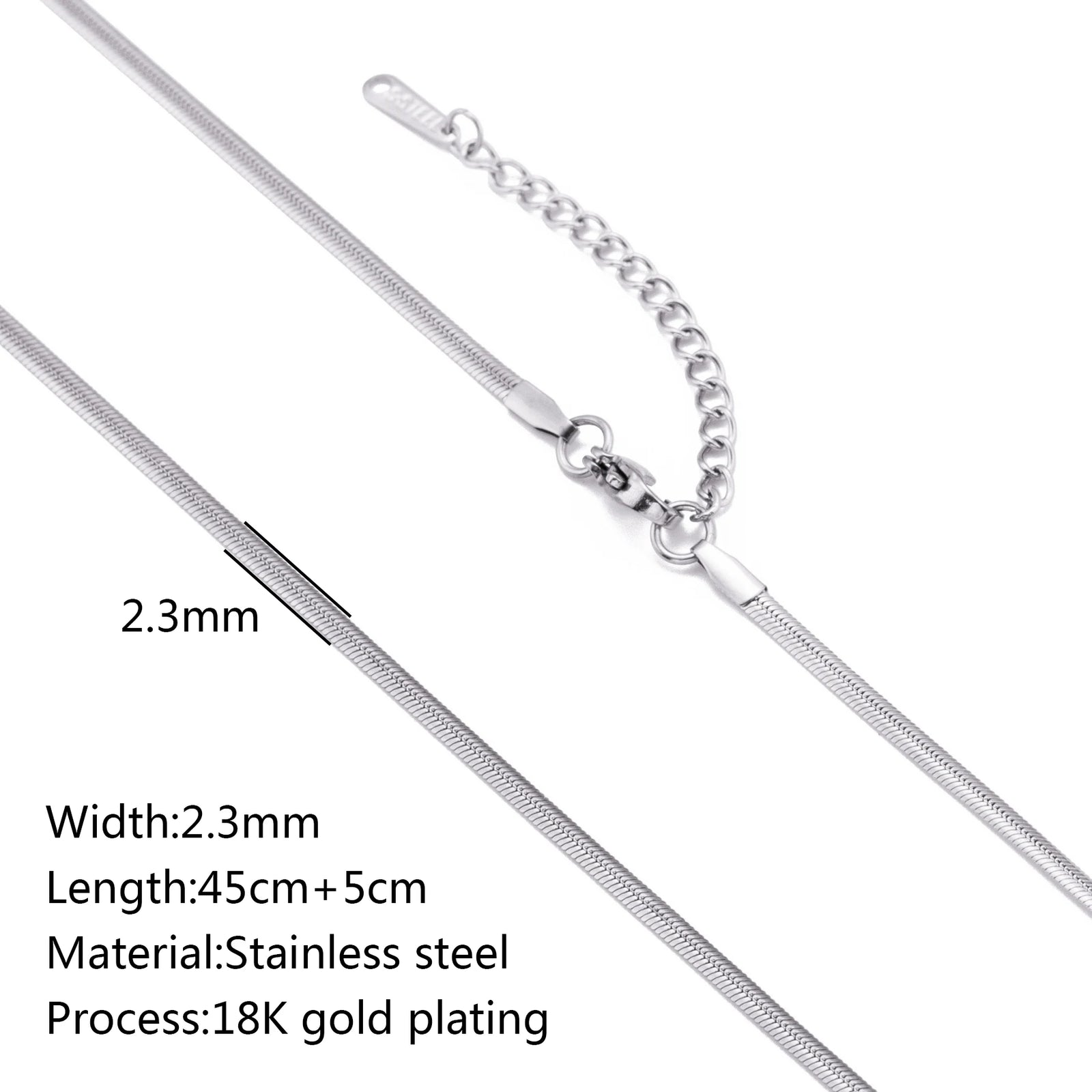 5pc 18K Gold Color PVD Plated Stainless Steel Cuba Cross O Ripple Twisted Chain Necklace Adjustable Chain DIY Necklace Wholesale